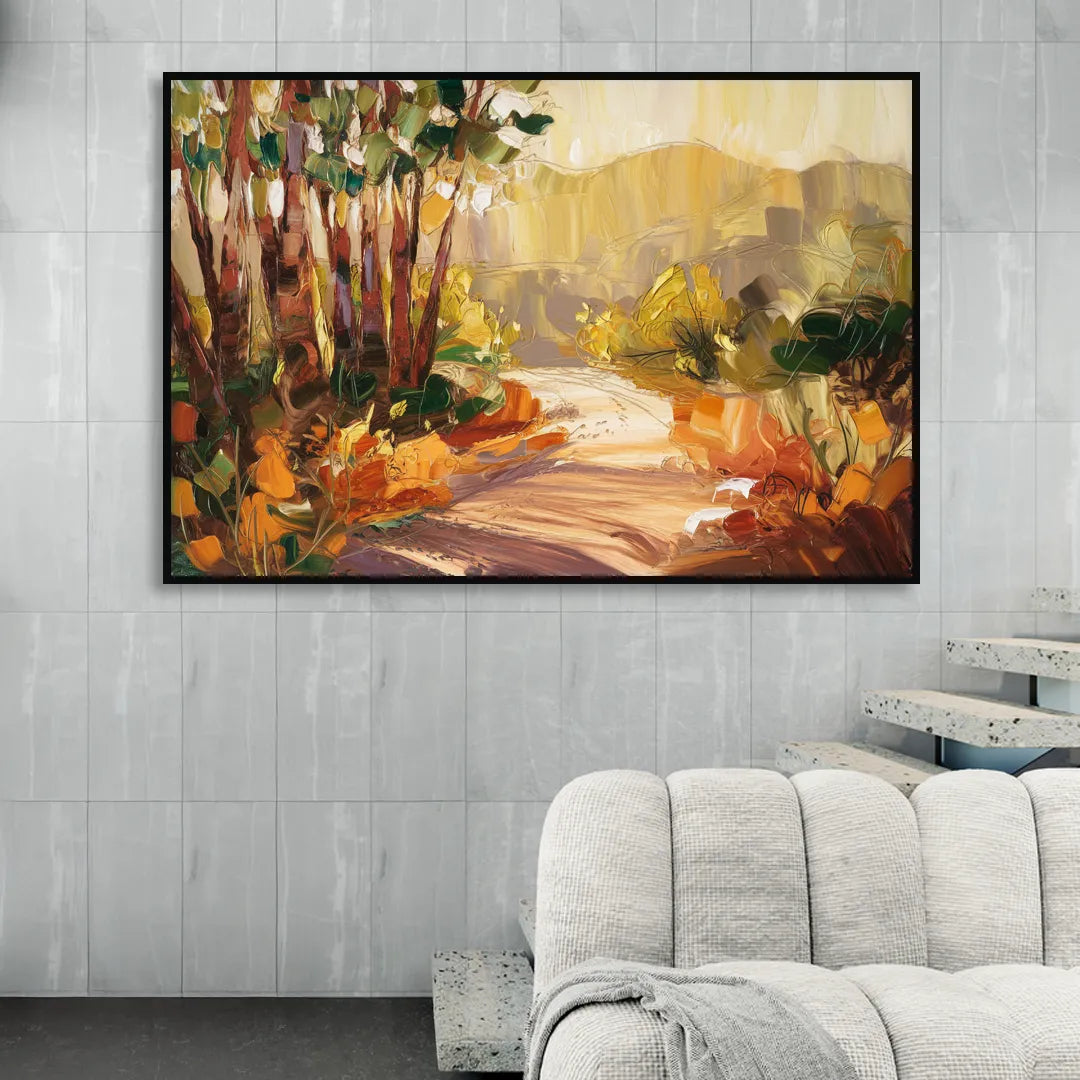 Irvine Nature Trails Living Room - Black Canvas Wall Art