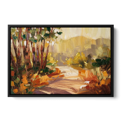 Irvine Nature Trails Front - Black Canvas Wall Art