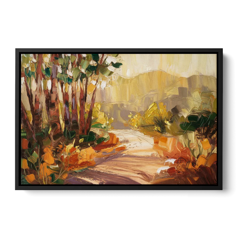 Irvine Nature Trails Front - Black Canvas Wall Art
