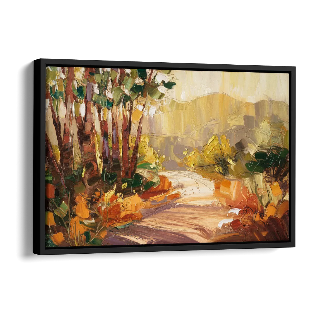 Irvine Nature Trails Side - Black Canvas Wall Art