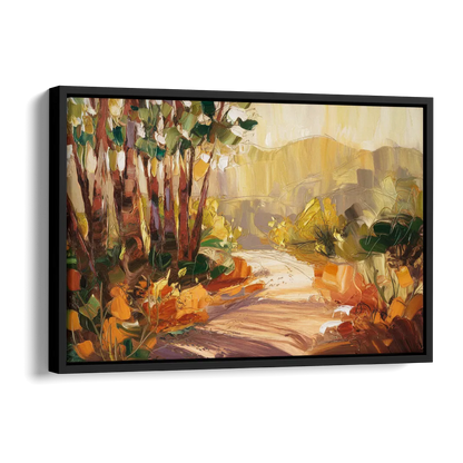 Irvine Nature Trails Side - Black Canvas Wall Art