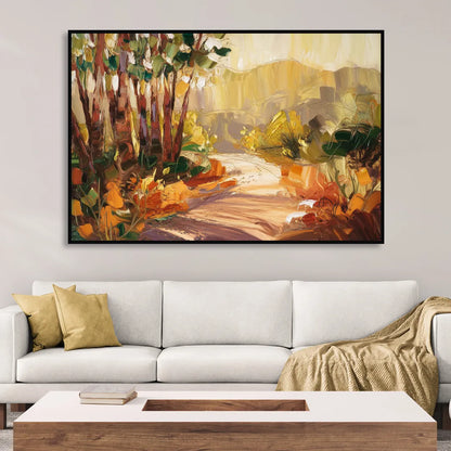 Irvine Nature Trails Sitting Room - Black Canvas Wall Art