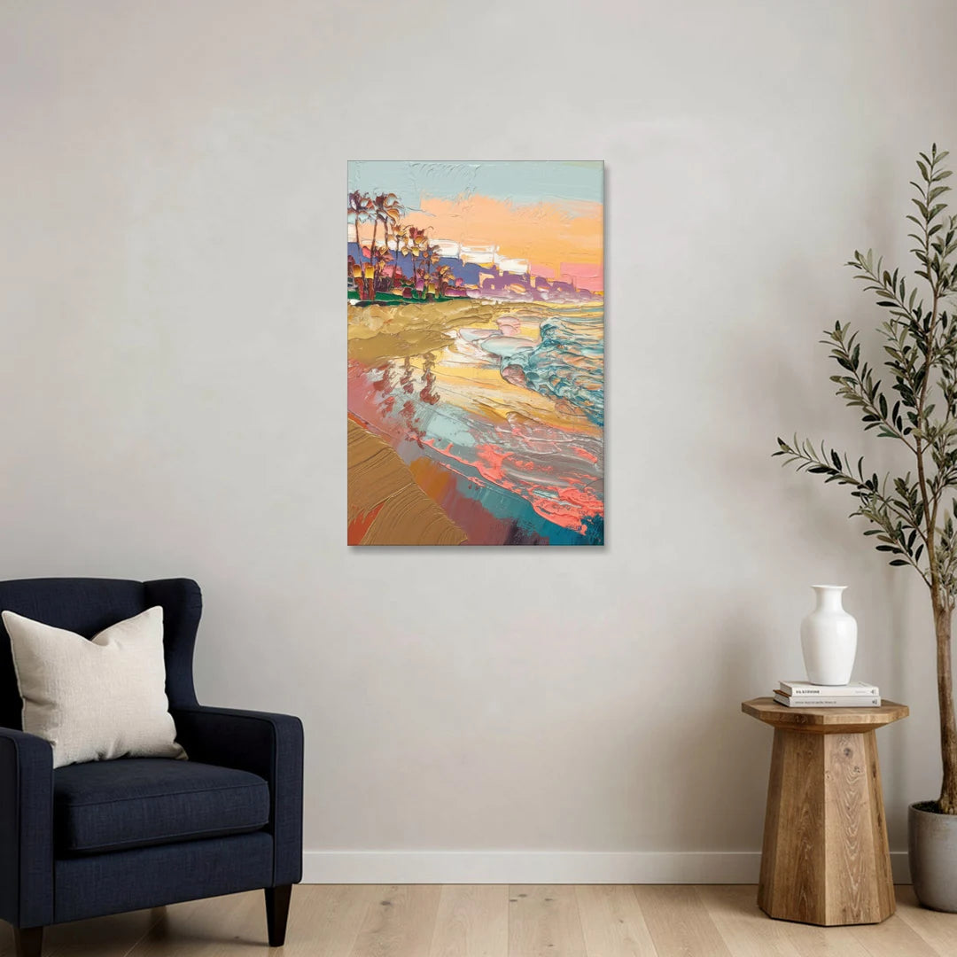 Irvine Orange County Vibes - Canvas Wall Art - Sofa - 24x36
