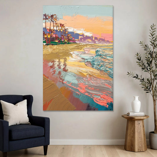 Irvine Orange County Vibes - Canvas Wall Art - Sofa - 40x60