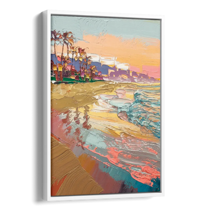 Irvine Orange County Vibes Side - White Canvas Wall Art