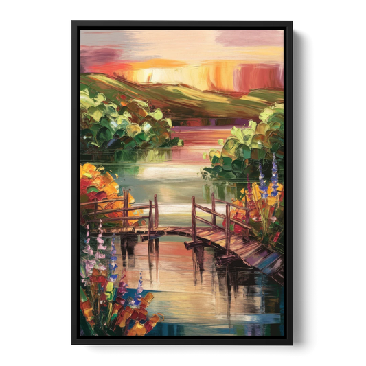 Irvine Scenic Beauty - Black Framed Canvas Wall Art - Front