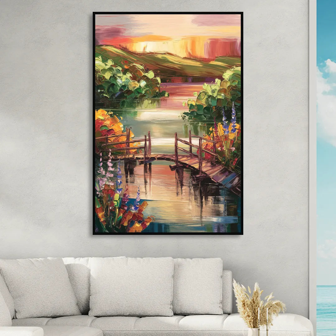 Irvine Scenic Beauty Sitting Room - Black Canvas Wall Art