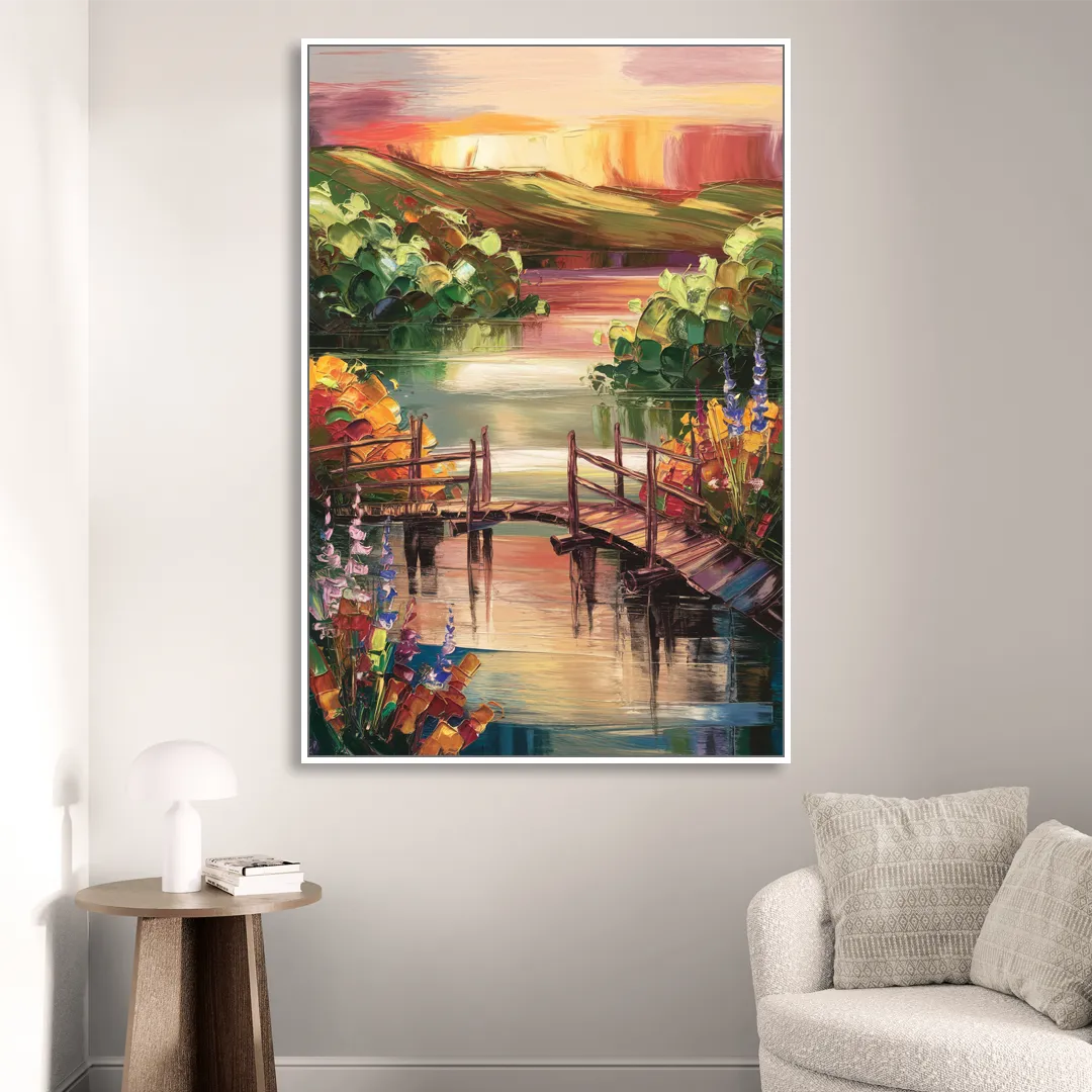 Irvine Scenic Beauty Living Room - White Canvas Wall Art