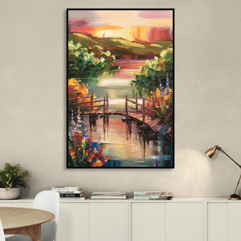 Irvine Scenic Beauty Living Room - Black Canvas Wall Art