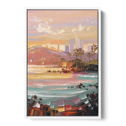 Irvine Sunset Views Front - White Canvas Wall Art