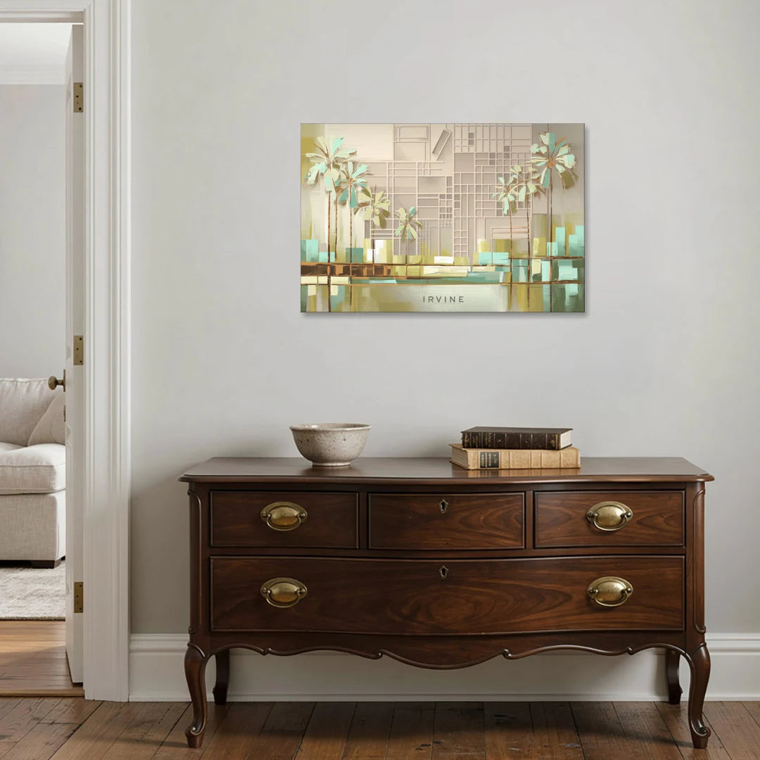 Irvine Urban Landscape - Canvas Wall Art - Coffee Table - 36x24