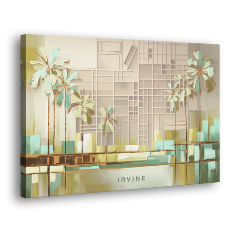 Irvine Urban Landscape - Canvas Wall Art - Side