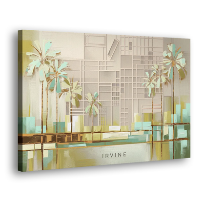 Irvine Urban Landscape Side - Canvas Wall Art