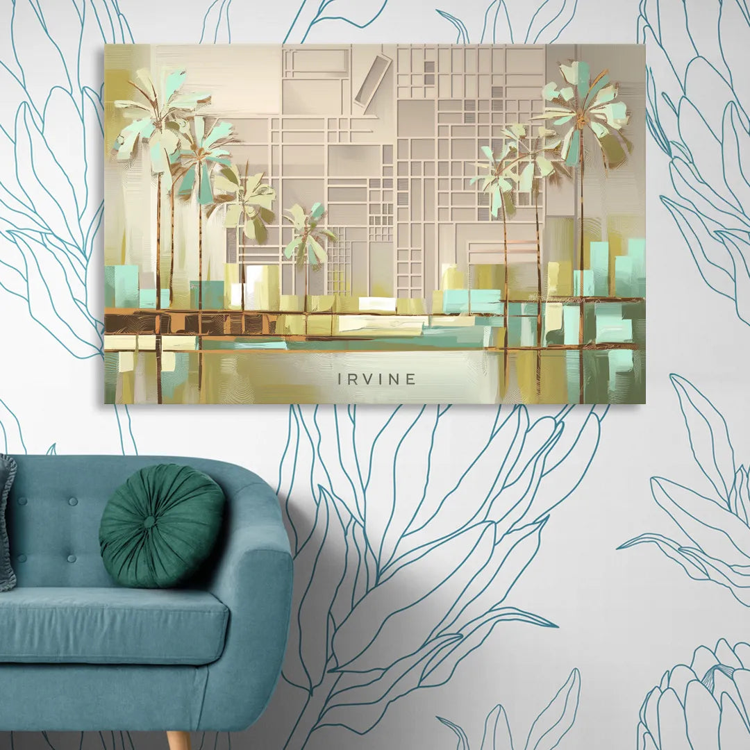Irvine Urban Landscape Sitting Room - Canvas Wall Art