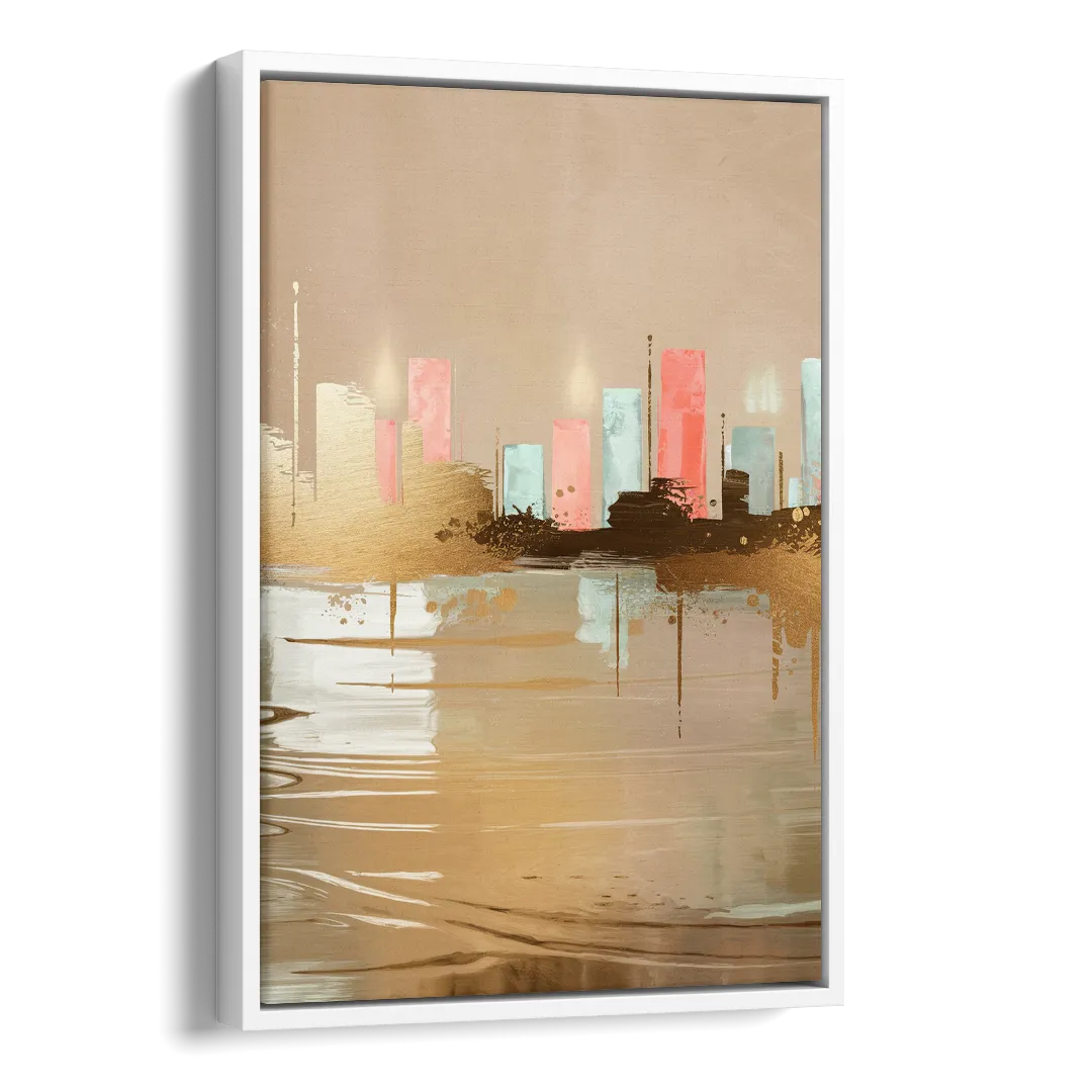 Irving Artistic Horizon Side - White Canvas Wall Art