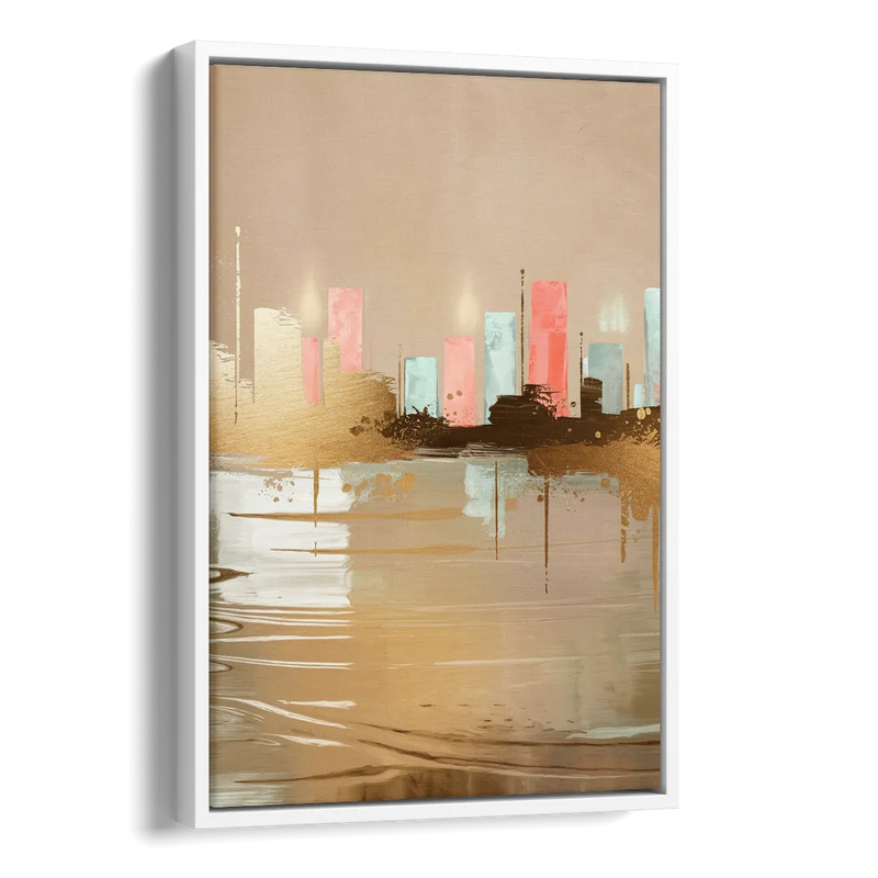 Irving Artistic Horizon Side - White Canvas Wall Art