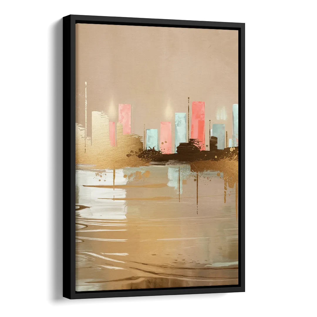 Irving Artistic Horizon Side - Black Canvas Wall Art