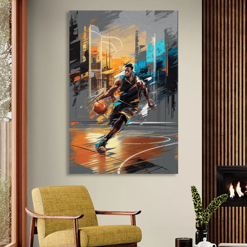 Irving Basketball Legacy Living Room - Canvas Wall Art