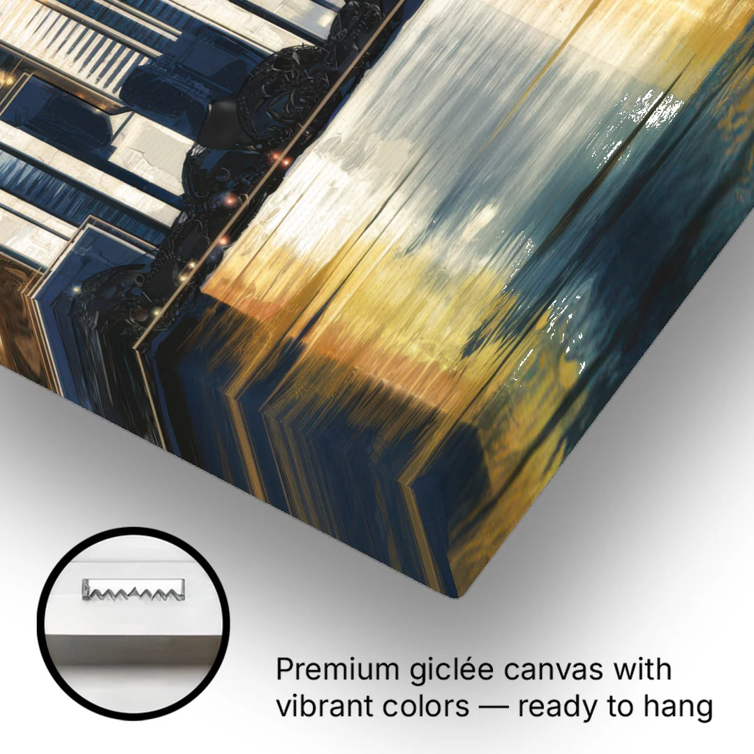 Irving Downtown Skyline - Canvas Wall Art - Gallery Wrap Corner