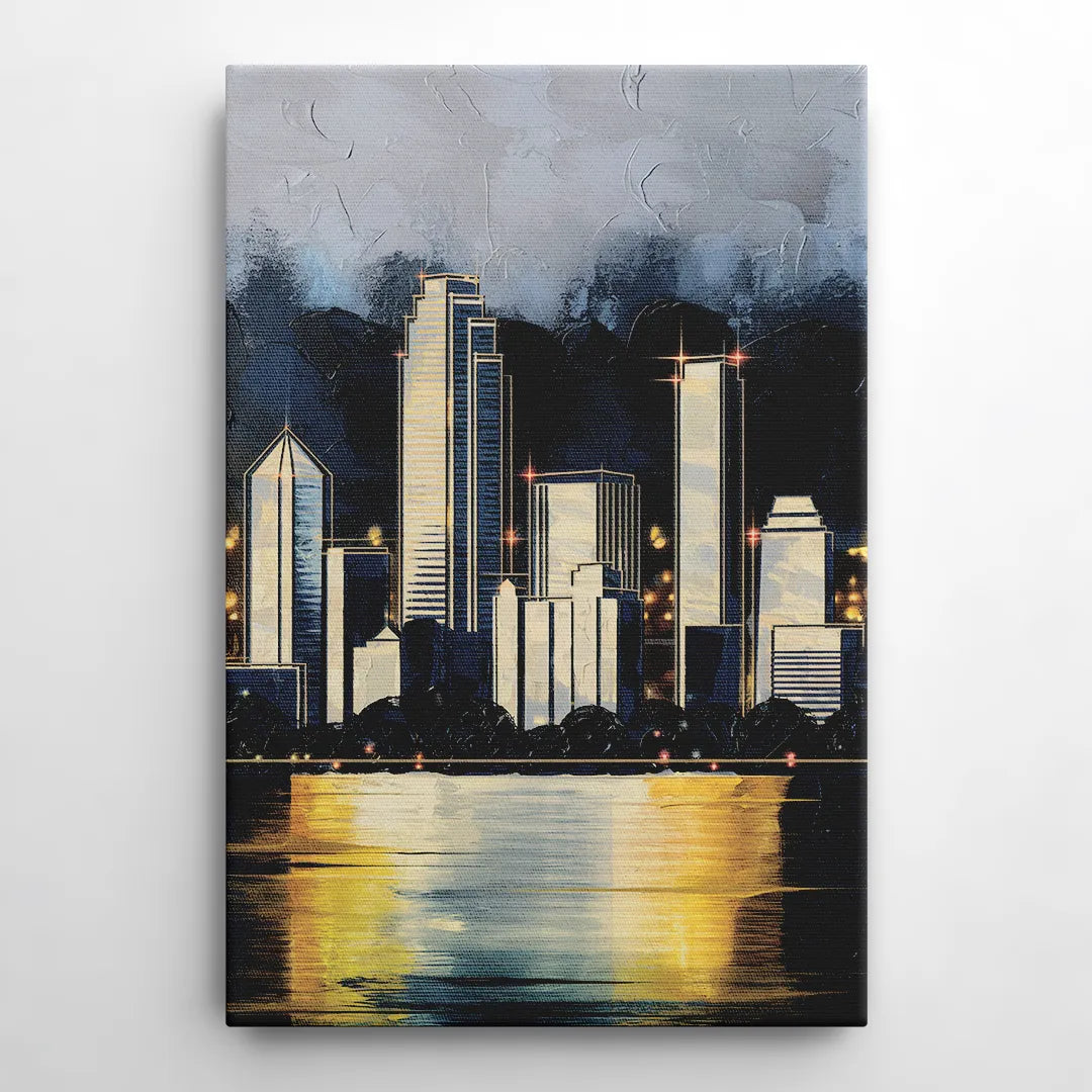 Irving Downtown Skyline - Canvas Wall Art