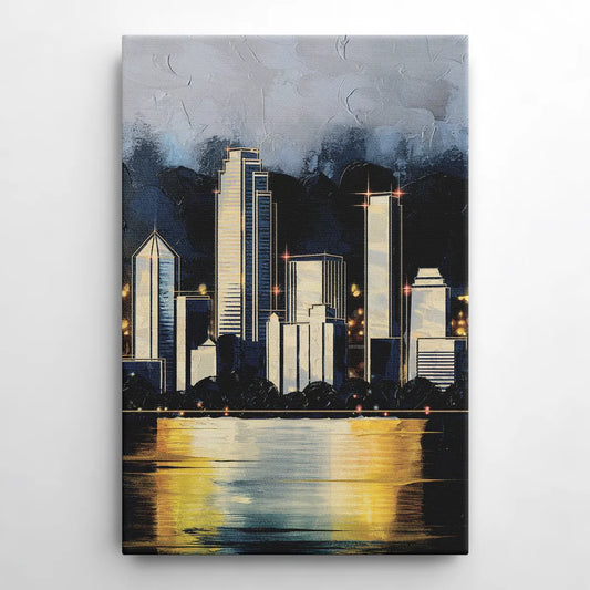 Irving Downtown Skyline - Canvas Wall Art