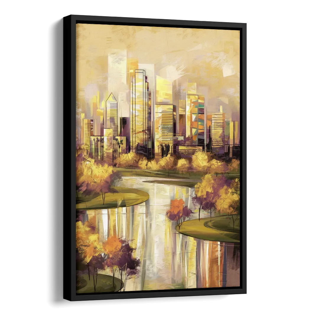 Irving Scenic Views Side - Black Canvas Wall Art