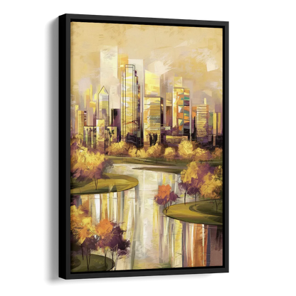 Irving Scenic Views Side - Black Canvas Wall Art