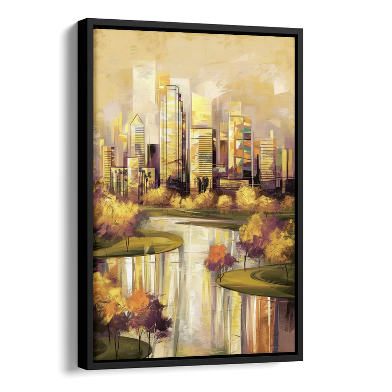 Irving Scenic Views Side - Black Canvas Wall Art