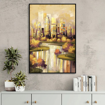 Irving Scenic Views Sitting Room - Black Canvas Wall Art