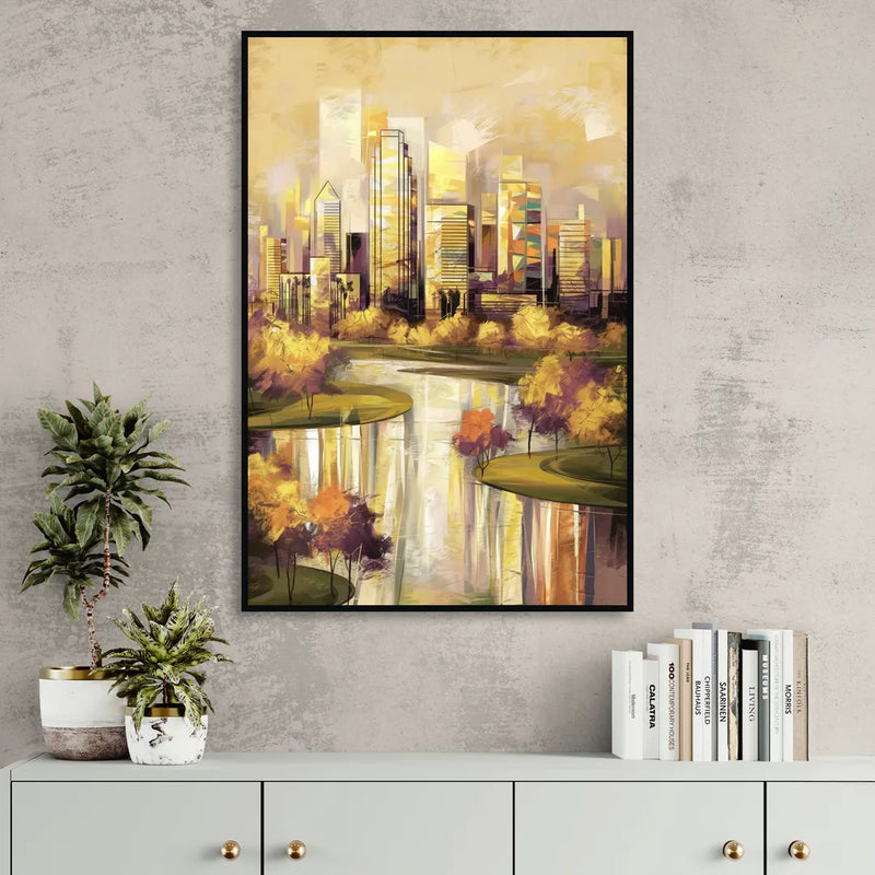 Irving Scenic Views Sitting Room - Black Canvas Wall Art