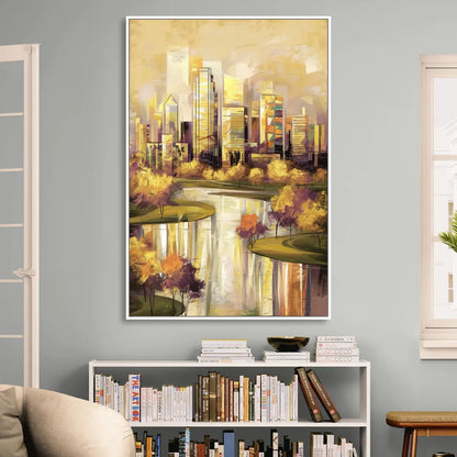 Irving Scenic Views Sitting Room - White Canvas Wall Art