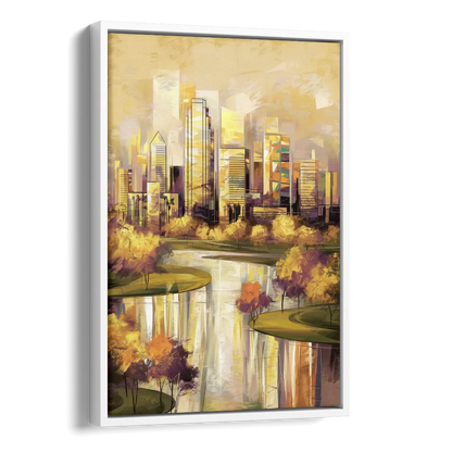 Irving Scenic Views Side - White Canvas Wall Art