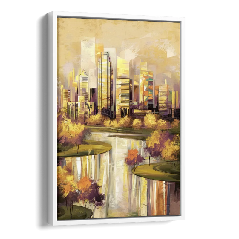 Irving Scenic Views Side - White Canvas Wall Art