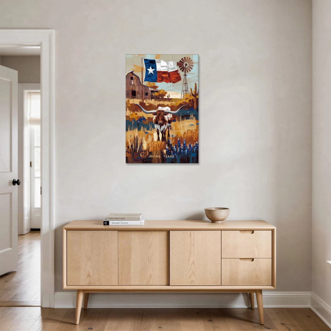 Irving Texas Pride - Canvas Wall Art - Coffee Table - 24x36