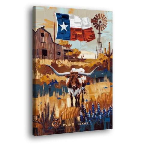 Irving Texas Pride - Canvas Wall Art - Side