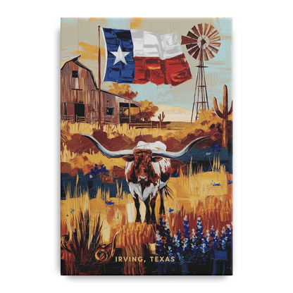 Irving Texas Pride Front - Canvas Wall Art