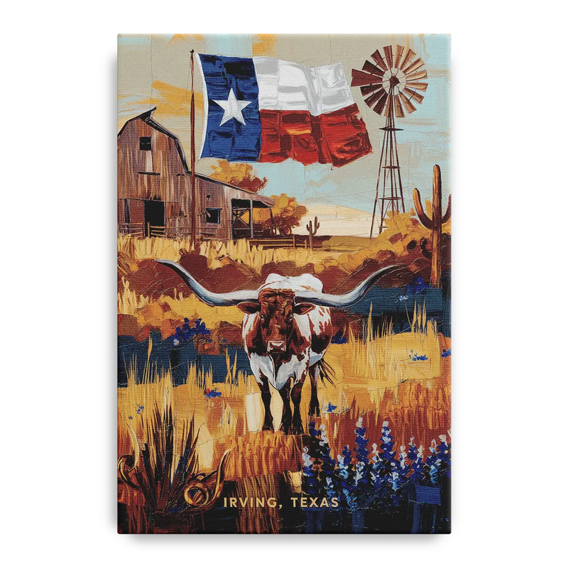 Irving Texas Pride Front - Canvas Wall Art