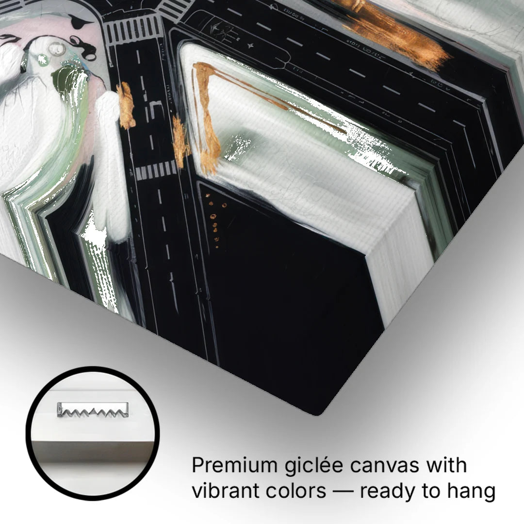 Irving Urban Streets - Canvas Wall Art - Gallery Wrap Corner