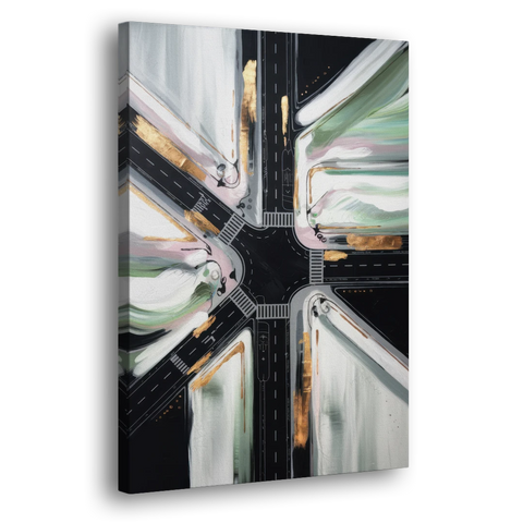Irving Urban Streets - Canvas Wall Art - Side