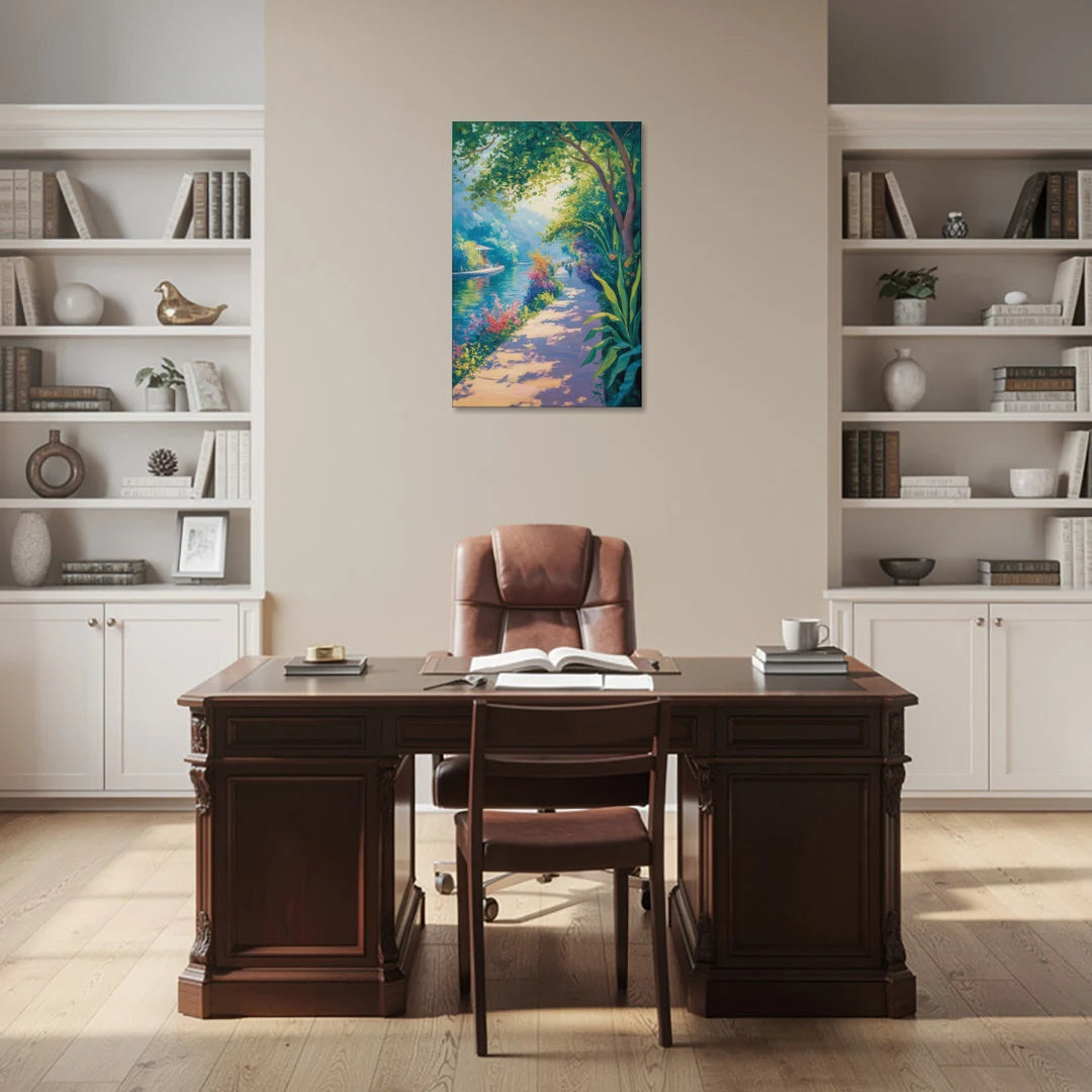 Isla Cuale River Walk - Canvas Wall Art - Office - 24x36