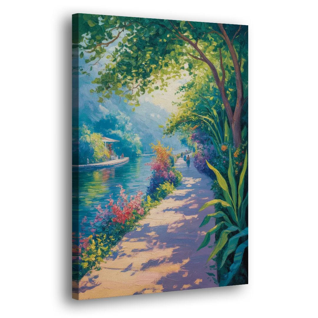 Isla Cuale River Walk Side - Canvas Wall Art