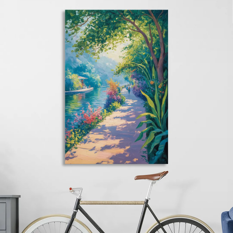 Isla Cuale River Walk Living Room - Canvas Wall Art