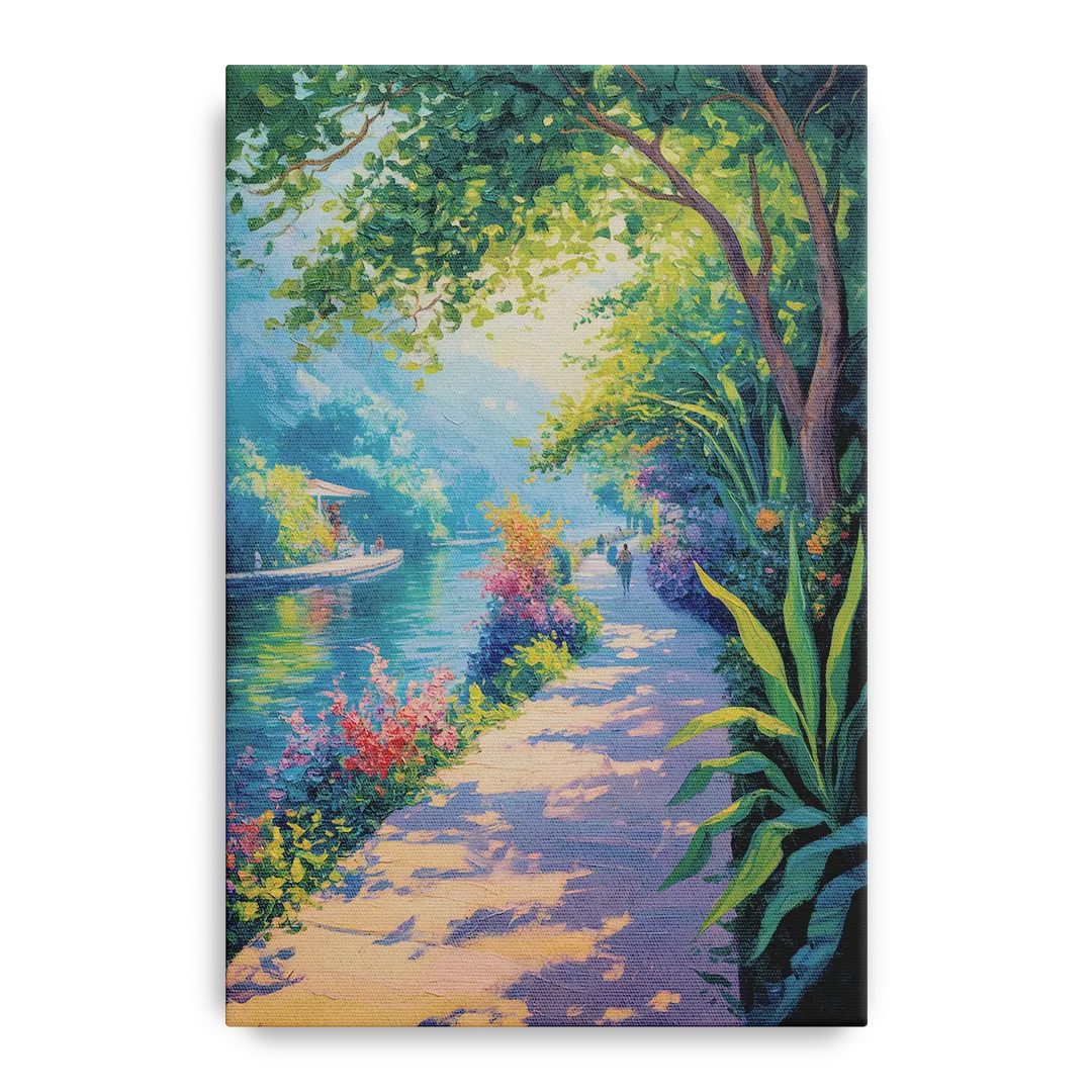 Isla Cuale River Walk Front - Canvas Wall Art