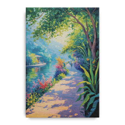Isla Cuale River Walk Front - Canvas Wall Art