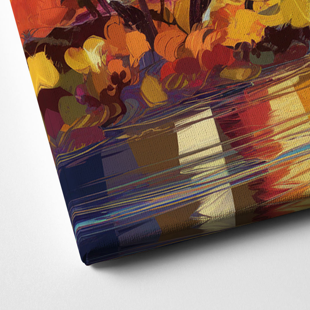 Jackson Hole Autumn Colors Canvas Close Up