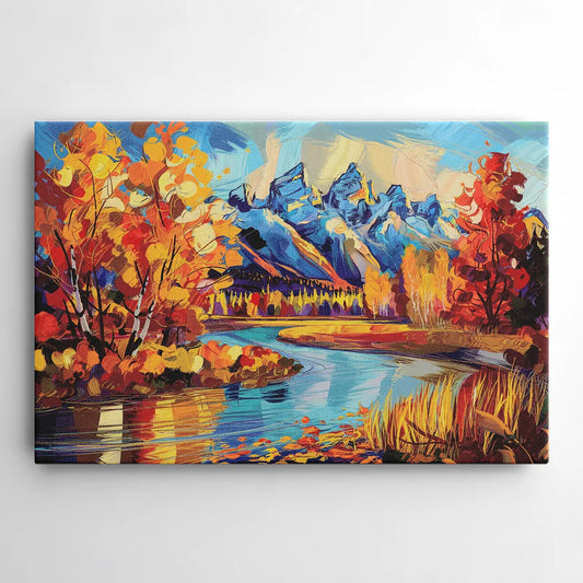 Jackson Hole Autumn Colors - Canvas Wall Art