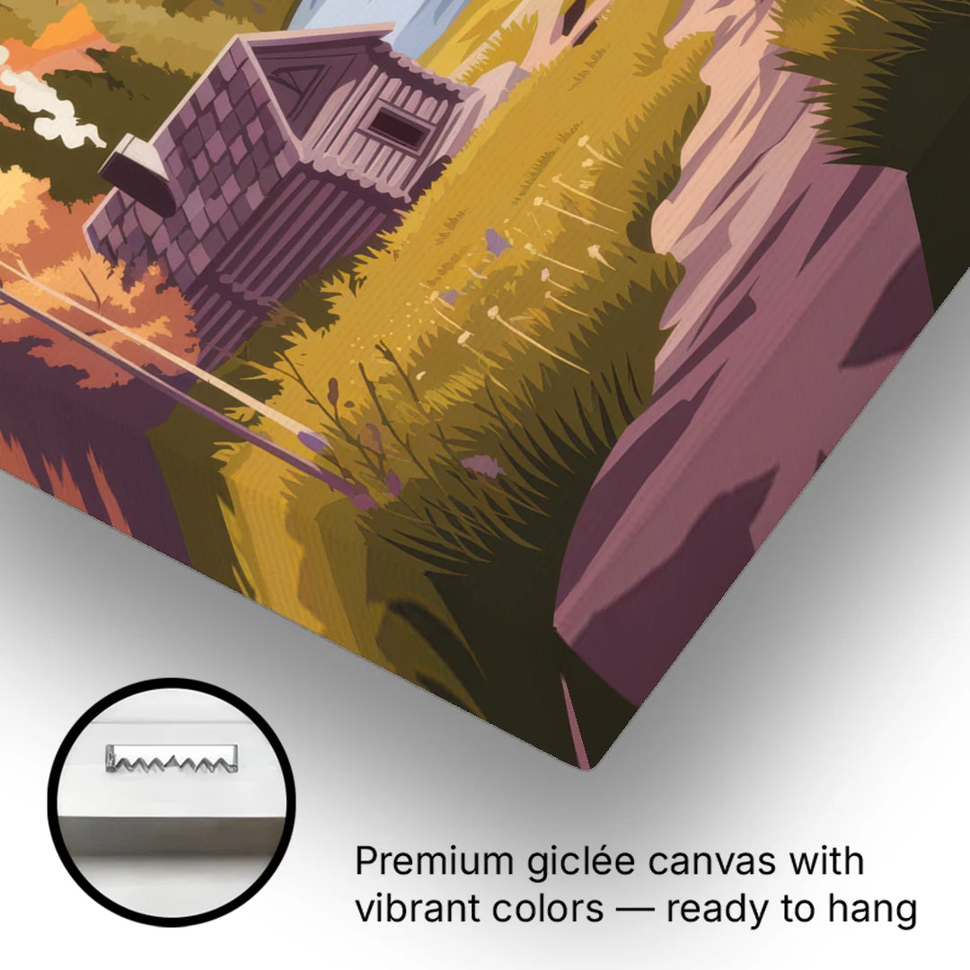 Jackson Hole Mountain Views - Canvas Wall Art - Gallery Wrap Corner