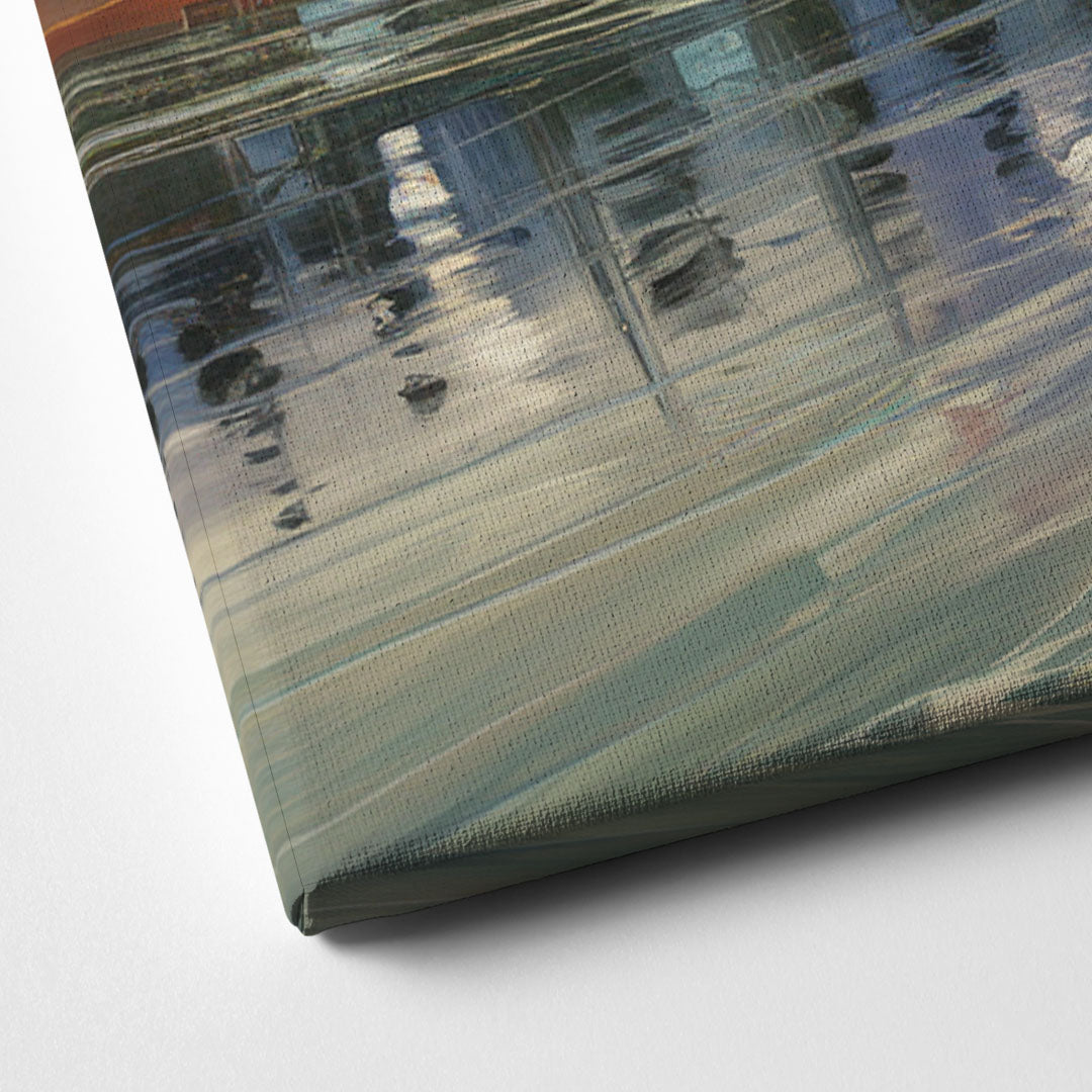 Jackson Hole River Reflection Canvas Close Up