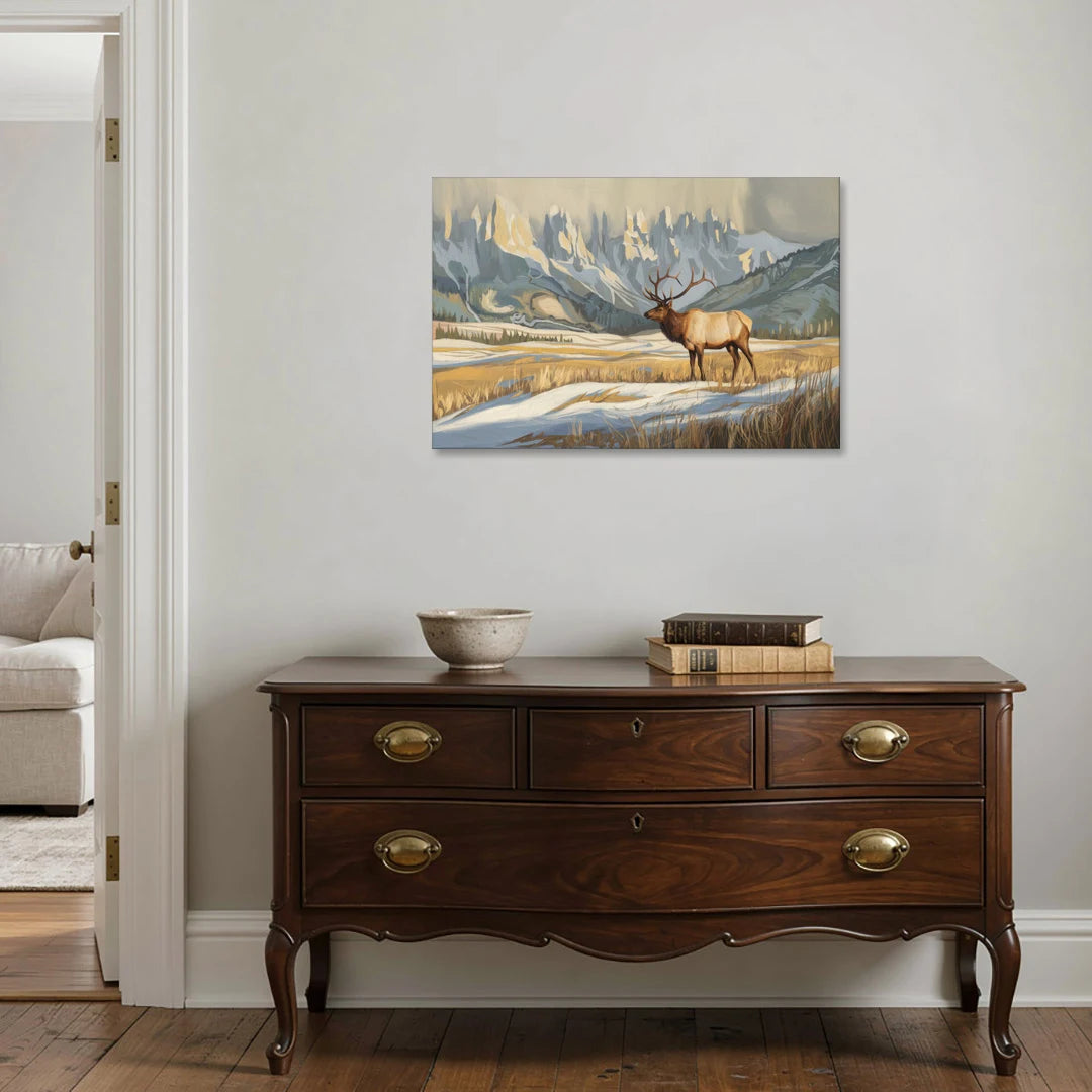 Jackson Hole Wildlife Serenade - Canvas Wall Art - Coffee Table - 36x24
