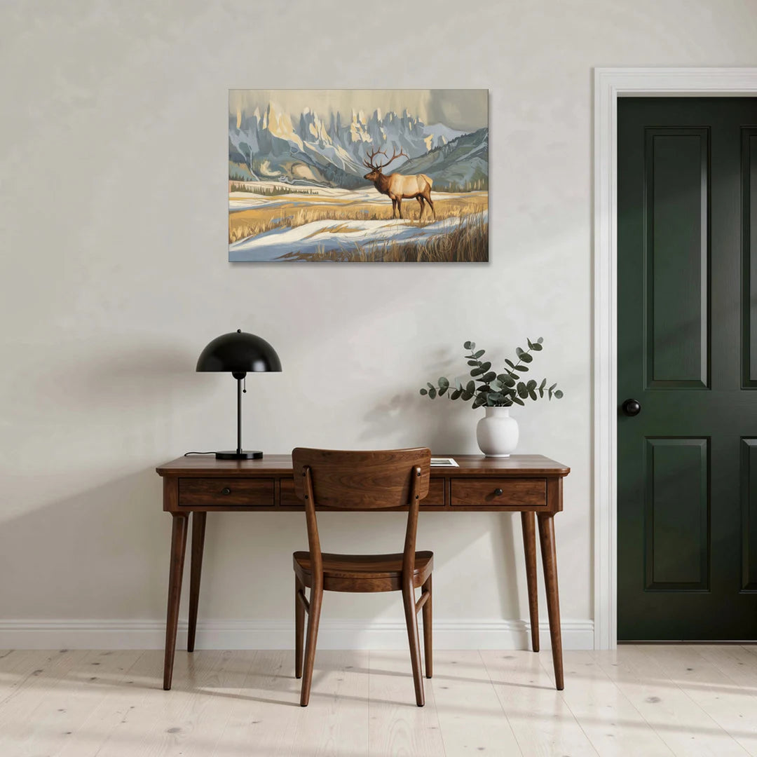 Jackson Hole Wildlife Serenade - Canvas Wall Art - Office - 36x24